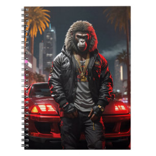 Caderno Espiral Notebook Cyberpunk Urban Ape
