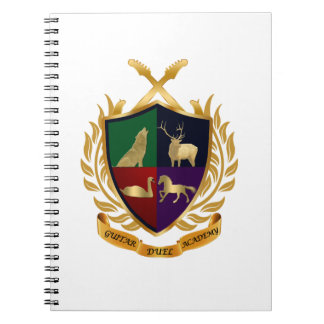 Caderno Espiral Notebook da Academia Guitar Duel
