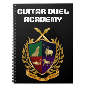 Caderno Espiral Notebook da Academia Guitar Duel