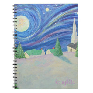 Caderno Espiral Notebook da Aldeia de Neve