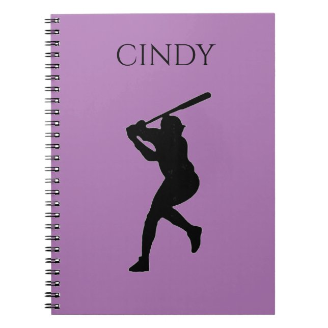 CADERNO ESPIRAL NOTEBOOK DA ESCOLA BASEBALL COM NOME PERSONALIZADO (Frente)