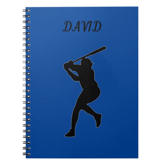 CADERNO ESPIRAL NOTEBOOK DA ESCOLA BASEBALL COM NOME PERSONALIZADO (Frente)