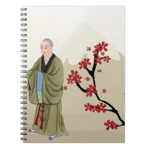 Caderno Espiral Notebook da Monge Budista