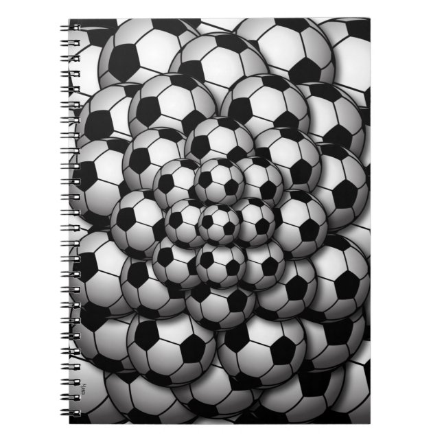Caderno Espiral Notebook da temporada de futebol (Frente)