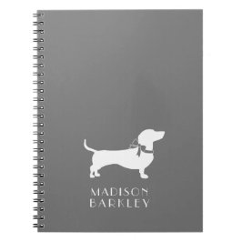 Caderno Espiral Notebook Dachshund Wiener Dog Puppy