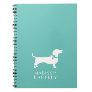 Caderno Espiral Notebook Dachshund Wiener Dog Puppy