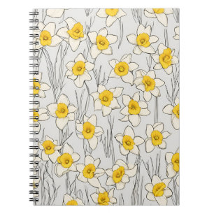 Caderno Espiral Notebook Daffodil Design Spiral