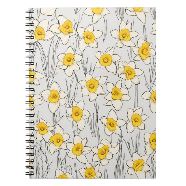 Caderno Espiral Notebook Daffodil Design Spiral (Frente)