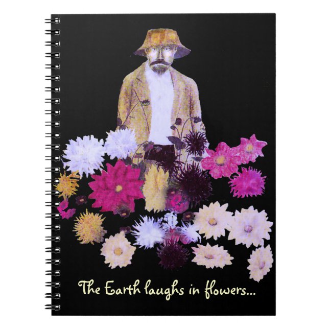 Caderno Espiral Notebook Dahlia Gardener (Frente)