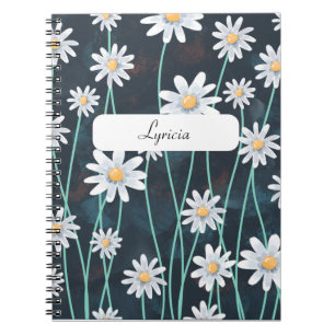 Caderno Espiral Notebook Daisy Pattern - Design floral para todos