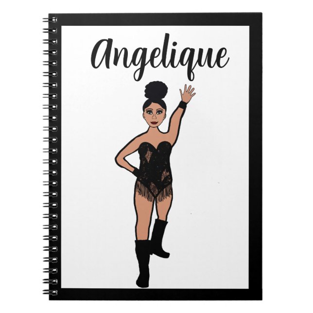 Caderno Espiral Notebook Dancer Black Fringe #2 (Frente)