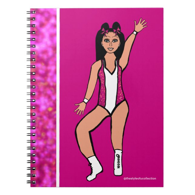 Caderno Espiral Notebook Dancer cor-de-rosa Spark nº 2 (Frente)