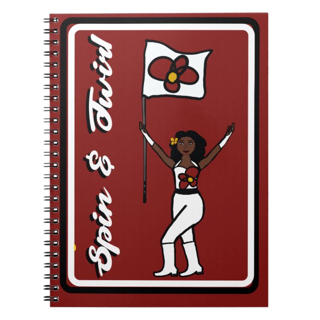 Caderno Espiral Notebook Dancer do Sinalizador Red Flower (Frente)
