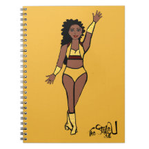 Notebook Dancer Dourado / Cereja