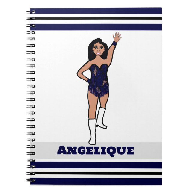 Caderno Espiral Notebook Dancer Fringe Marinho #2 (Frente)