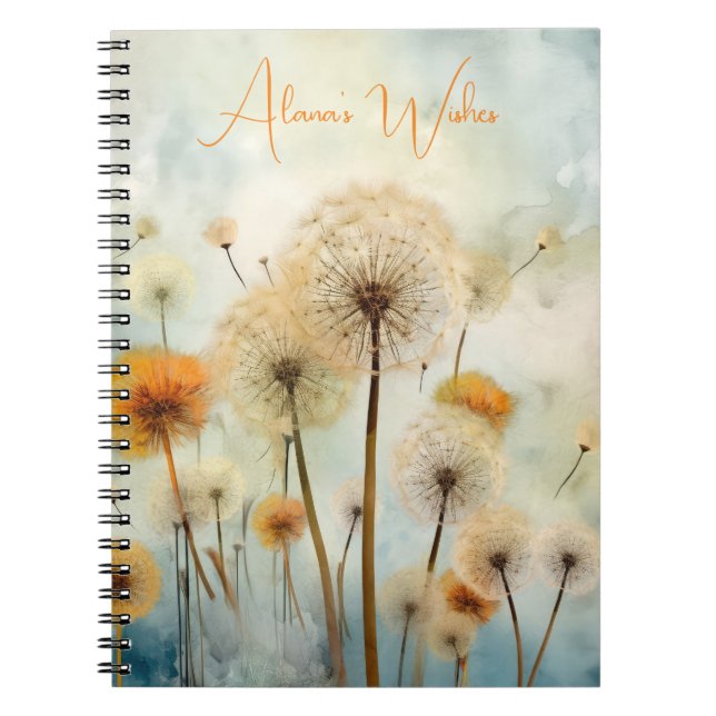 Caderno Espiral Notebook Dandelion (Frente)