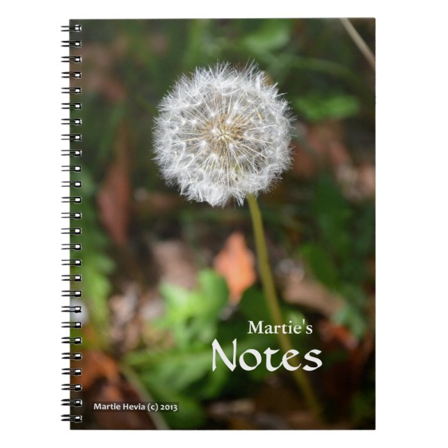 Caderno Espiral Notebook Dandelion (Frente)