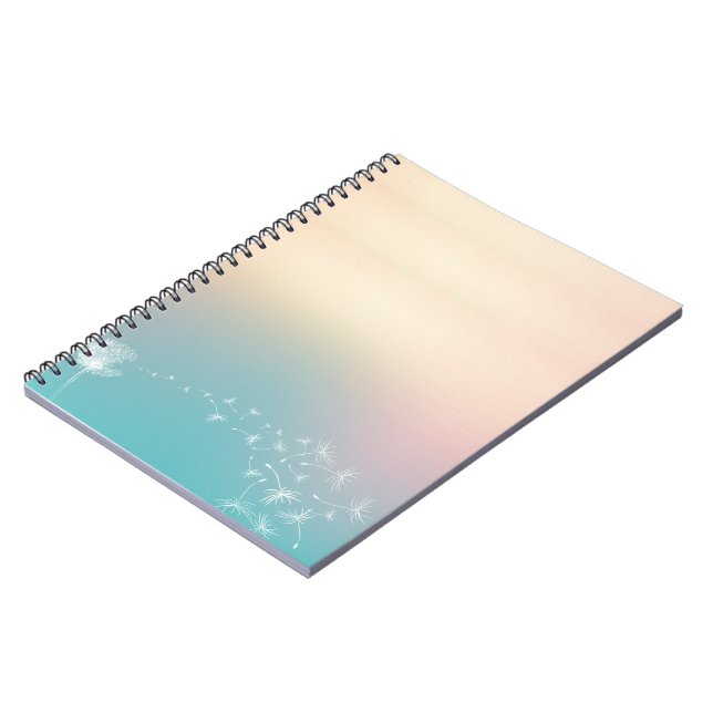 Caderno Espiral notebook Dandelion Puff (Left Side)