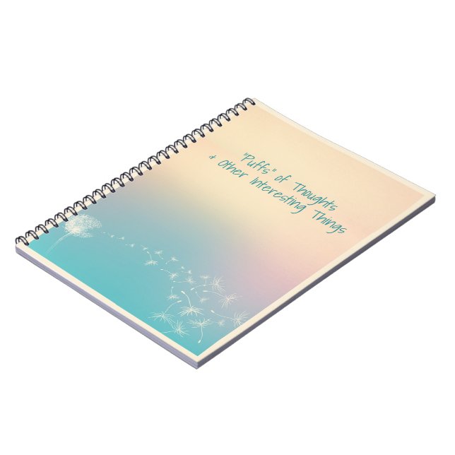 Caderno Espiral notebook Dandelion Puff (Left Side)