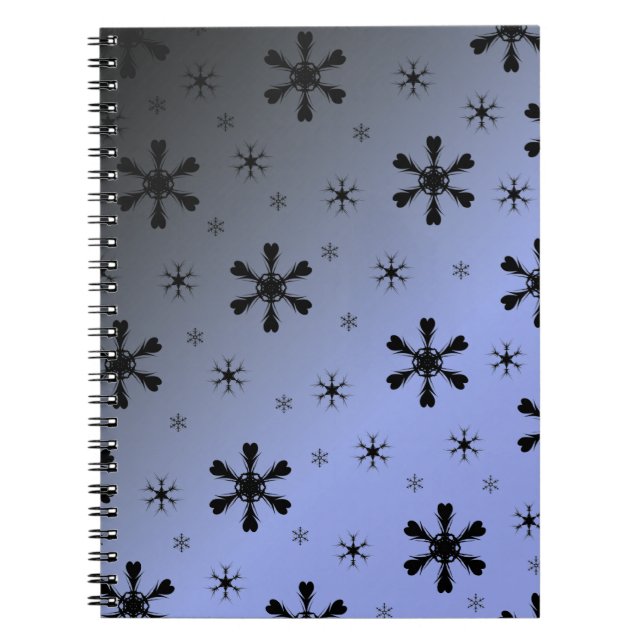 Caderno Espiral Notebook Dark Snowflakes (Frente)