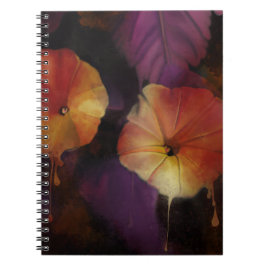 Caderno Espiral Notebook das flores da glória da manhã