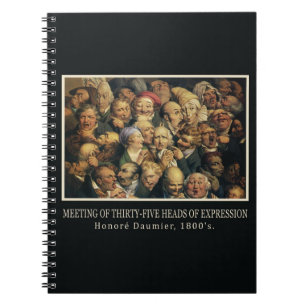 Caderno Espiral Notebook Daumier's Expressions