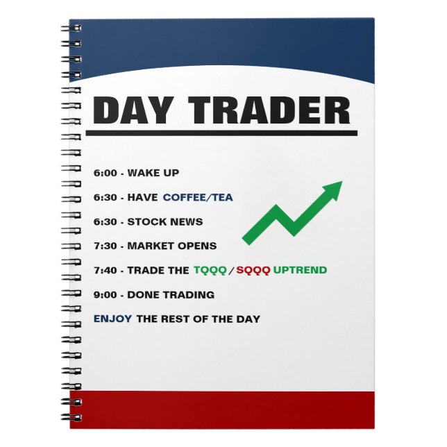 Caderno Espiral Notebook Day Trader Today (Frente)