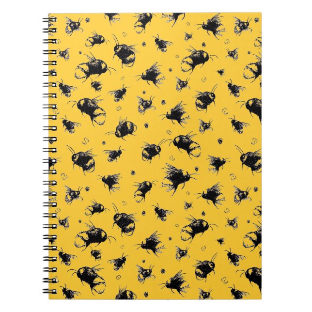 Caderno Espiral Notebook de abelha giro - Presente perfeito para a (Frente)