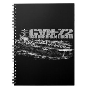 Caderno Espiral Notebook de Abraham Lincoln-72 (80 páginas B)