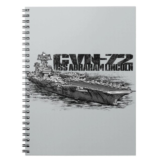 Caderno Espiral Notebook de Abraham Lincoln-72 (80 páginas B) (Frente)