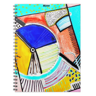 Caderno Espiral Notebook de abstrato Wheel