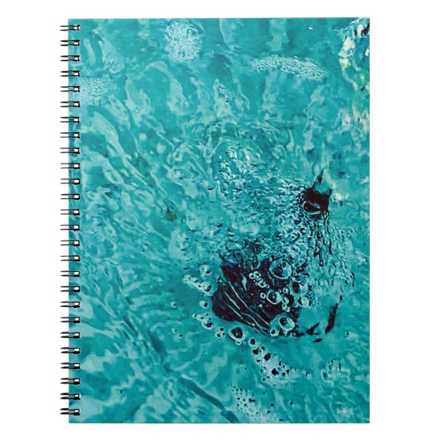 Caderno Espiral Notebook de água cinética (Frente)