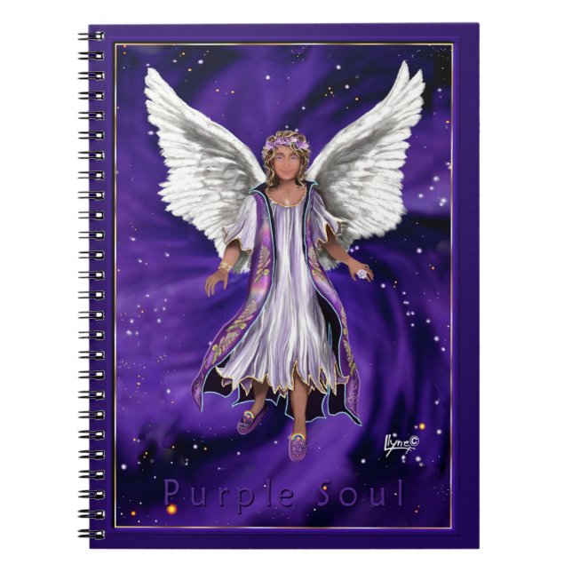 Caderno Espiral Notebook de Alma Roxo (Frente)