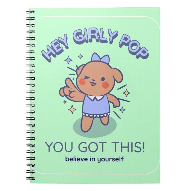 Caderno Espiral Notebook de amigo animal Kawaii (Frente)