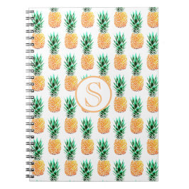 Caderno Espiral Notebook de ananás tropical