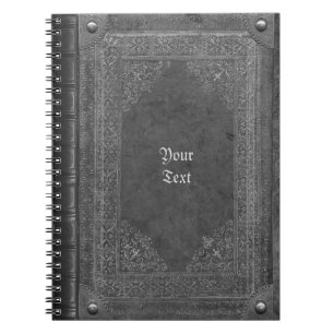 Caderno Espiral Notebook de aparência antiga do livro