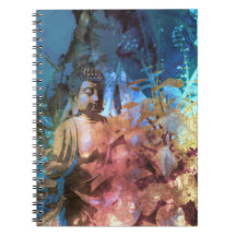 Notebook De Aquarela Buda Azul Topaz Espiral
