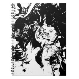 Caderno Espiral Notebook de arte acidental Abstrato Faces