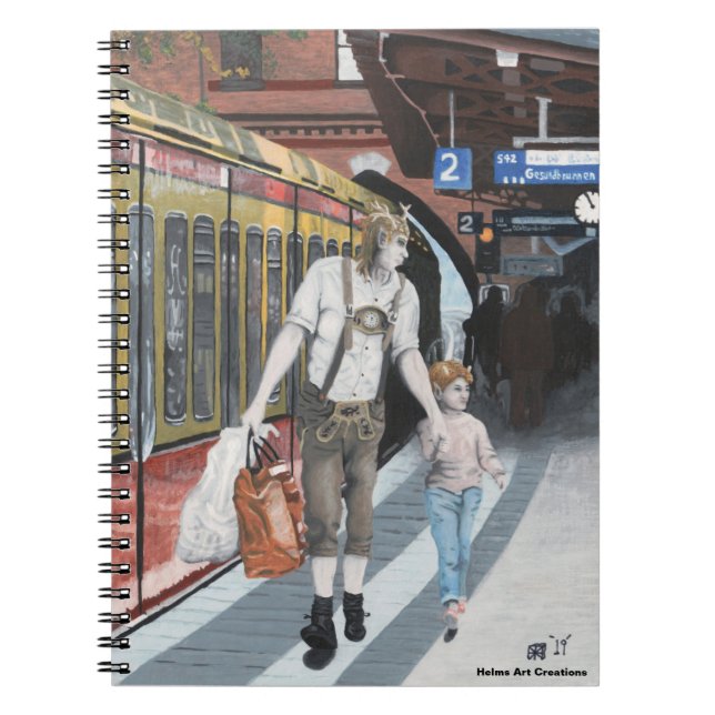 Caderno Espiral Notebook de arte fantasia Comprado pela família al (Frente)