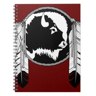 Caderno Espiral Notebook de arte nativa Jornada espiritual em anim