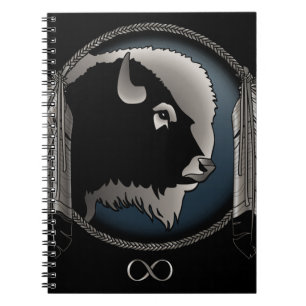 Caderno Espiral Notebook de arte nativo — Diário de carne espir