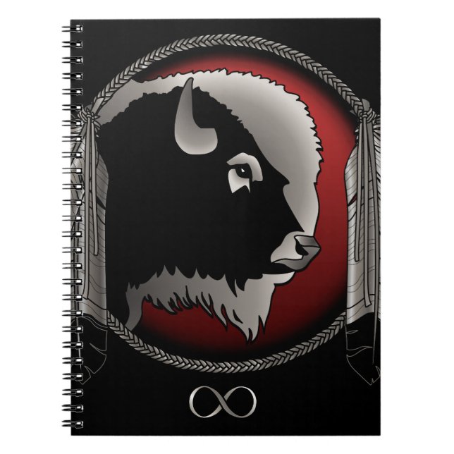Caderno Espiral Notebook de arte nativo — Diário de carne espiritu (Frente)