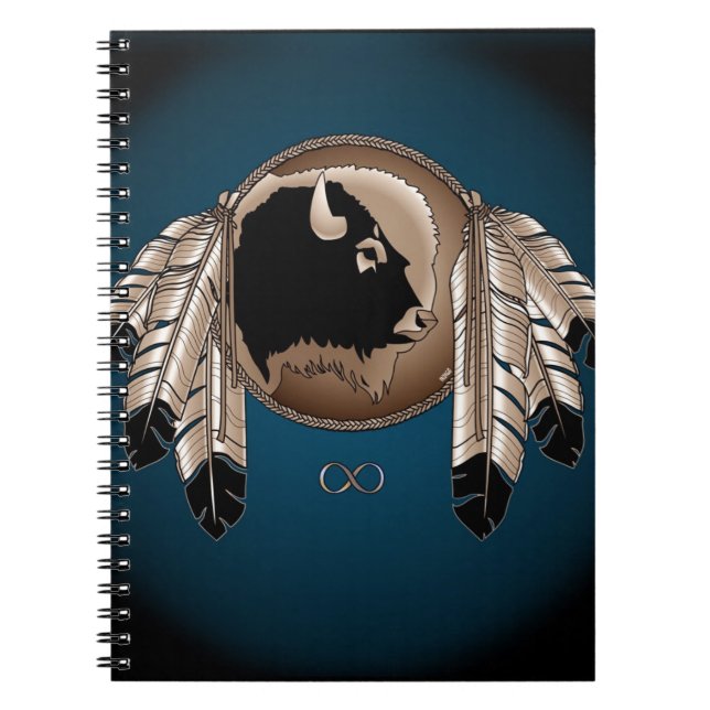 Caderno Espiral Notebook de arte nativo — livro de métis espiritua (Frente)