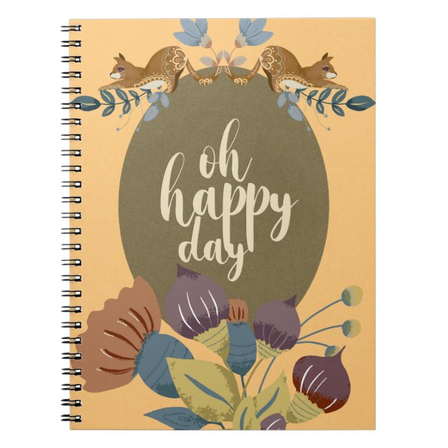 Caderno Espiral Notebook de arte popular animal (Frente)