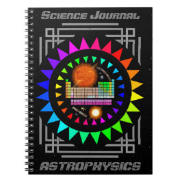 Caderno Espiral Notebook de Astrofísica personalizado para Diários