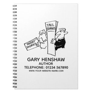 Caderno Espiral Notebook de Autor ou Escritor