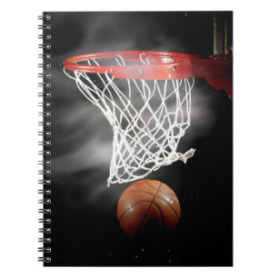 Caderno Espiral Notebook de basquete fechado