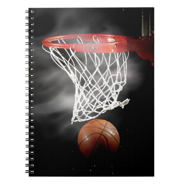 Caderno Espiral Notebook de basquete fechado (Frente)