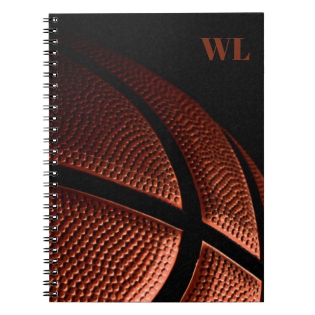 Caderno Espiral Notebook de basquetebol (Frente)
