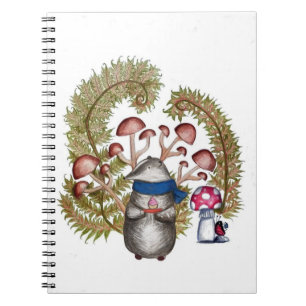 Caderno Espiral Notebook De Batraca Europeu De Algodão